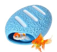 Cueva para Peces Decoración de Acuario Pan Antideslizante Refrescante | Decoración de Terrario Zona de Sol para Reptiles Para Tortuga, Camarón, Rana, Araña, Ratón, , Hogar, Jaula y