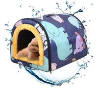 Cueva para perros al aire libre, Cama cueva para perros | Condominio para gatitos,Casa para perros antideslizante, cama lavable para perros, cálida, resistente al agua, acogedora cueva para perros med