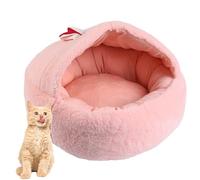 Cueva para perros con capucha, diseño de orejas lindas con base antideslizante, cómoda cueva para mascotas, cálido para gatos de interior, perros pequeños, cachorros