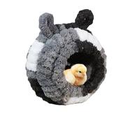 Cueva Pequeña Para Mascotas - Jaula Redonda Para Erizos | Jaula Redonda Para Erizos Nes | Casa Para Dormir De Invierno De Algodón Cálido | Cómoda Casa Pequeña Para Mascotas De Invierno, Cama Redonda P