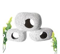Cueva porosa para esconder camarones - Piel de camarón para acuario, decoración pequeña para esconderse, escondites de acuario para descansar y criar peceras Betta
