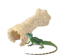 Cueva Serpiente de Resina Refugio Cueva Resina de Reptiles | para Refugio Dragón Barbudo Recinto para Tanque, Terrario, Gecko, , Rana, Tortuga, Anfibio, Serpiente y Reptil de Mascotas