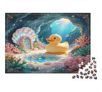 Cueva Submarina Pato de Goma Puzzle de 1000 Piezas Papel Puzzle para Adultos Entorno Relajante Puzzle para Toda la Familia Decoración Regalo 70x50cm/1000pcs