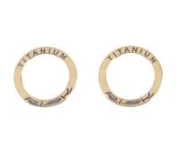 Cufaee 2Pcs Extended Bike Pedal Washers, Titanium Alloy Rustproof Remove Noise Less Friction Bicycle Pedal Gasket, Fit for Road Bike (Gold)