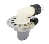 Cufaee 304 Drenaje de piso de acero inoxidable, drenaje de ducha cuadrada redonda de 9 cm, desagüe del lavabo para lavadora de baño