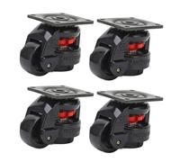 Cufaee 4pcs Level Adjustment Caster, GD-60F Industrial Leveling Casters, Fit for Workbench Vending Machine Shelves Heavy Equipment