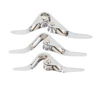 Cufaee Anillo guía de Doble polea de 3 uds, Punta de guía de Rodillo de Pesca de aleación de Aluminio, Punta de guía de Rodillo de Poste de Bloque de Doble polea para caña de señue