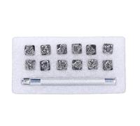 Cufaee Animal Metal Stamps, Leather Stamps, Metal Stamp Punches for Jewelry Craft Stamping Animals and Plants Theme (Chinese Zodiac)