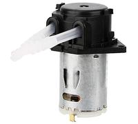 Cufaee Bomba peristáltica de 24 V, bomba dosificadora, cabezal de tubo peristáltico DIY para análisis químico de laboratorio de acuario (Negra)