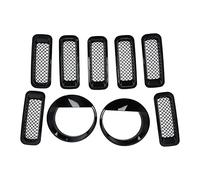 Cufaee Front Mesh Grille Inserts, Headlight Trim Ring, Grille Insert Guard for Most Automatic and Manual Vehicles