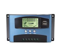 Cufaee MPPT 12V 24V Solar Charge Controller, Solar Regulator with Dual USB LCD Display, Multiple Tracking Algorithm Charge Controller (50A)
