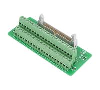 Cufaee Placa de ruptura PLC, Conector de Bloque de terminales de Placa de ruptura de encabezado Macho IDC40P de 40 Pines, Interfaz PLC con Soporte y Tornillos