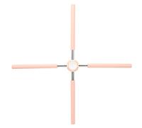 Cufaee Posture Corrector Yoga Cross Stick, Detachable Cross Straightening Back Posture Corrector Sticks, Back Pain Relief for Men Women (Pink)