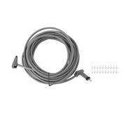 Cufaee Reemplazo profesional de cable, cable de extensión, kit de clips de alambre de cables para satélite rectangular V2 (Câble de 6 pieds) (Câble de 15 pieds) (30 pieds / 9,2 m)