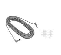 Cufaee Reemplazo profesional de cable, cable de extensión, kit de clips de alambre de cables para satélite rectangular V2 (Câble de 6 pieds) (Câble de 15 pieds) (30 pieds / 9,2 m) (75 pieds