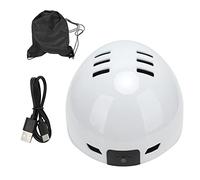 Cufaee Smart Bike Helmet, Helmet Camera Front LED Light Taillight 1080P Video Recorder, Adjustable Head Circumference for Cycling (White)