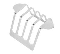Cufaee Stainless Steel Toast Rack, Vintage Bread Loaf Grid Cooling Station, Toast Bread Rack Holder for Kitchen Bakeware Baking, Food Server (Style 1)