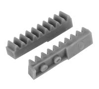 Cufaee Una rejilla lateral de un par, una rejilla lateral de la máquina de tejer de plástico, una máquina de tejer accesorio derecho a la derecha para la caña plateada