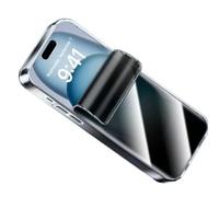 CUFEREDU 2 Películas de Hidrogel Privadas Para iPhone 16 Pro Max 5G 6.9" Protección de pantalla flexible contra la descamación y el espionaje película tpu a prueba de explosiones