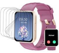 CUFEREDU 6pcs Película hidrogel Para RUIMEN D1 1.85“ reloj inteligente TPU transparente hidráulico protección de pantalla sensible al contacto, auto-curativo