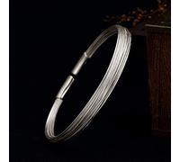 Cuff Bangle Bracelets,Retro Handmade Silk Thread Ladies Open Bangle Bangle Jewelry Women's Bracelets