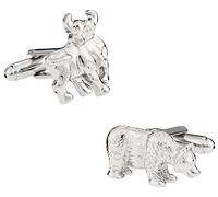 Cuff-Daddy Bull & Bear Wall Street Finance - Gemelos con caja de presentación, exhibición de atuendo de negocios, diseño único, gemelos y accesorios de camisa hechos a mano, gemelos de almacenamiento