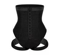 Cuff Tummy Trainer Femme Excepcional 99% invisible rápidamente y aprieta la cintura muslo alto estómago, Negro, S