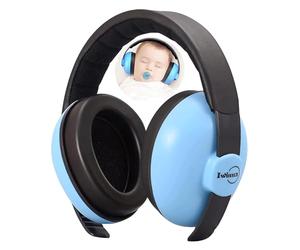 Cuffie Antirumore Bambini Protezione Udito Autismo Neonati dai 0 ai 5 Anni SNR 31dB Sicurezza Riduzione di Rumore Cuffia per Dormire Studiare Concerti Aereo Teatro Studio Fuochi D'artificio, Blu