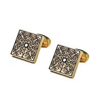 Cufflinks for Men Men Cufflinks Retro Pattern for Shirt French Cuff Links Business Wedding Party(A)