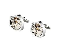 Cufflinks for Men Mens Vintage Watch Movement Cufflinks with Gift Box Business Wedding Party