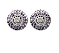 Cufflinks Men's Wedding Windmill Zircon Rhinestones Cuff Links Business Banquet Suit Shirts Accessories(Color 4)