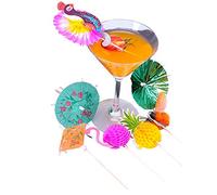 cuhair 100 piezas de palillos de cóctel de dientes,Palillos de fruta desechables,Barra de pan de frutas en casa, fiesta, oficina Bar (G)