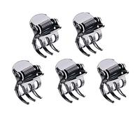 cuhair 5pcs metal plata mini garra del pelo para las mujeres accesorios de la muchacha boda cóctel fiesta