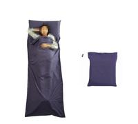 CuiCanfla Saco de dormir de 210 x 75 cm, sábana para saco de dormir, funda para saco de dormir, sábana de viaje con compartimento de almohada adicional para hotel, camping, senderismo, montañismo