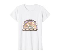 Cuida tu Propia Maternidad Mamá Vida Sin Juicio Crianza Camiseta gráfica económica, Mujer, Blanco, XL