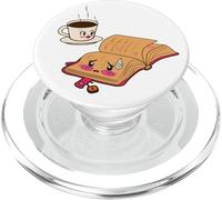 Cuida Tus Secretos Lindo café Kawaii y Libro PopSockets PopGrip para MagSafe
