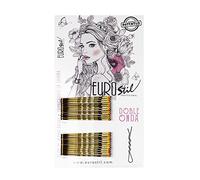 Eurostil Clips Doble Onda Bronce 50mm 24uds