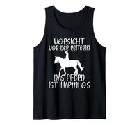 Cuidado con el Jinete el Caballo es inofensivo Camiseta sin Mangas
