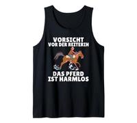 Cuidado con el Jinete el Caballo es inofensivo Camiseta sin Mangas