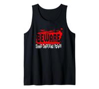Cuidado con el sueño Privado Padre Cansado mamá papá Vida Camiseta sin Mangas
