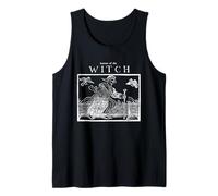 Cuidado con la Bruja Espeluznante Medieval gótico Terror brujería Camiseta sin Mangas