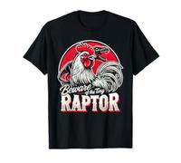 Cuidado con la pequeña Camisa de Pollo Raptor, Dinosaurio T-Rex Camiseta