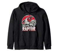 Cuidado con la pequeña Camisa de Pollo Raptor, Dinosaurio T-Rex Sudadera con Capucha