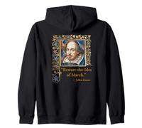 Cuidado con Las Ideas DE Marzo Shakespeare Cita Sudadera con Capucha