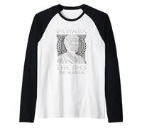 Cuidado con los IDUS de Marzo Julio César Camiseta Manga Raglan
