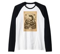 Cuidado con los Leviatanes | Mito del Monstruo Marino Camiseta Manga Raglan