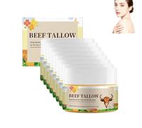 Cuidado de la piel con sebo bovino, bálsamo sebo y miel, sebo de ganado sauce, cuidado hidratante intensivo para pieles secas y sensibles, 118 ml (8 unidades)