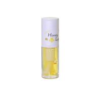 Cuidado de labios cosmética natural con color Plumping Lip Oil, 6 paquetes, aceite de brillo de labios hidratante, brillo de labios con extracto de fruta, bálsamo labial hidratante y caramelo (E, A)