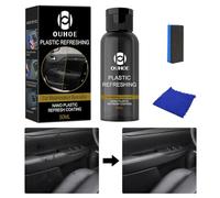 Cuidado de Plásticos para Autos 50 ml - Eliminador de Rayaduras, Limpiador y Cuidado de Plásticos Interiores y Exteriores - Protección UV, Renovador para Plásticos, Vinilo, Goma, Limpieza para Autos