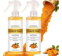 Cuidado de queratina exfoliante con ácido cójico y cúrcuma, cuidado de queratina corporal con ácido cójico y espray de cúrcuma, solución exfoliante para cara y cuerpo. (2 unidades)